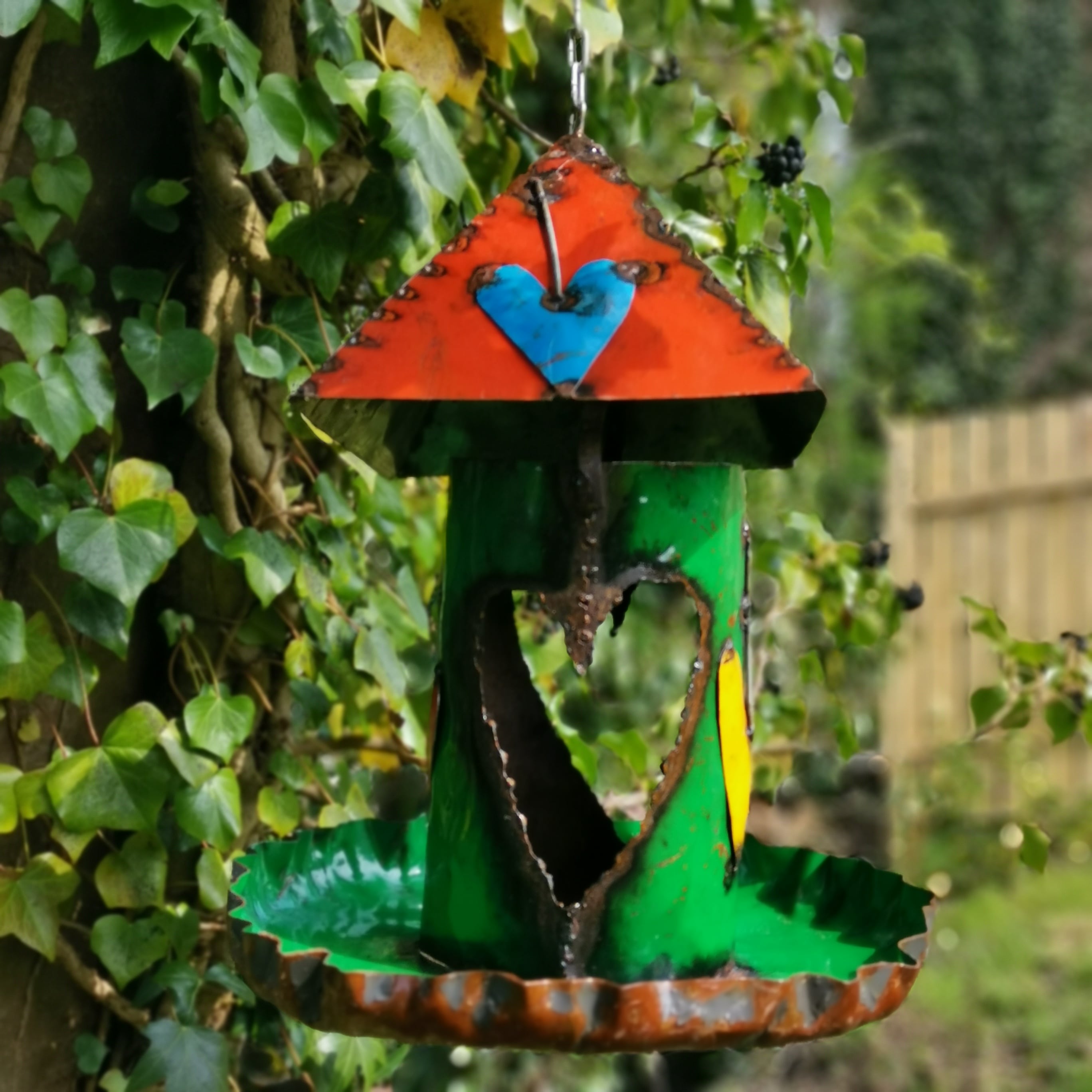 Small Upcycled Bird Feeder justdandy